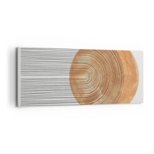 Canvastavla - Bild på duk - En solig komposition - 100x40 cm