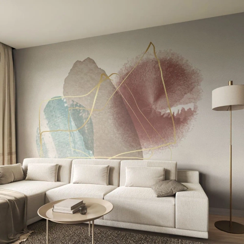 Fototapet Premium Sand - Rummets pärlor - Abstraktion, Bit, Modernt mönster - 500x350 cm