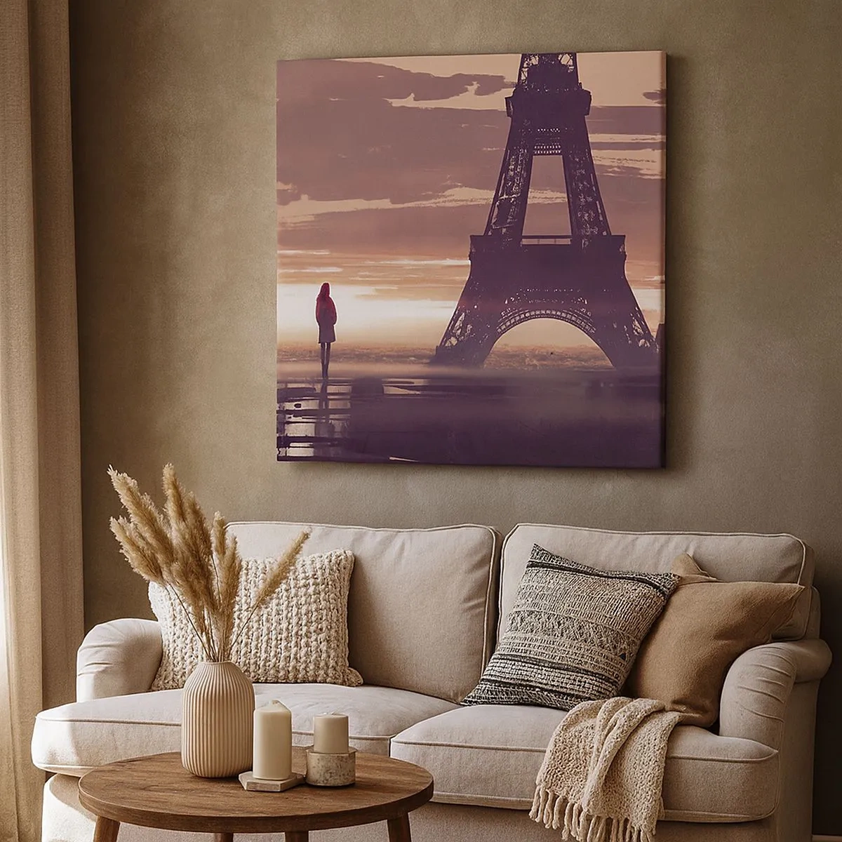 Canvastavla - Bild på duk - Bara de två - 30x30 cm