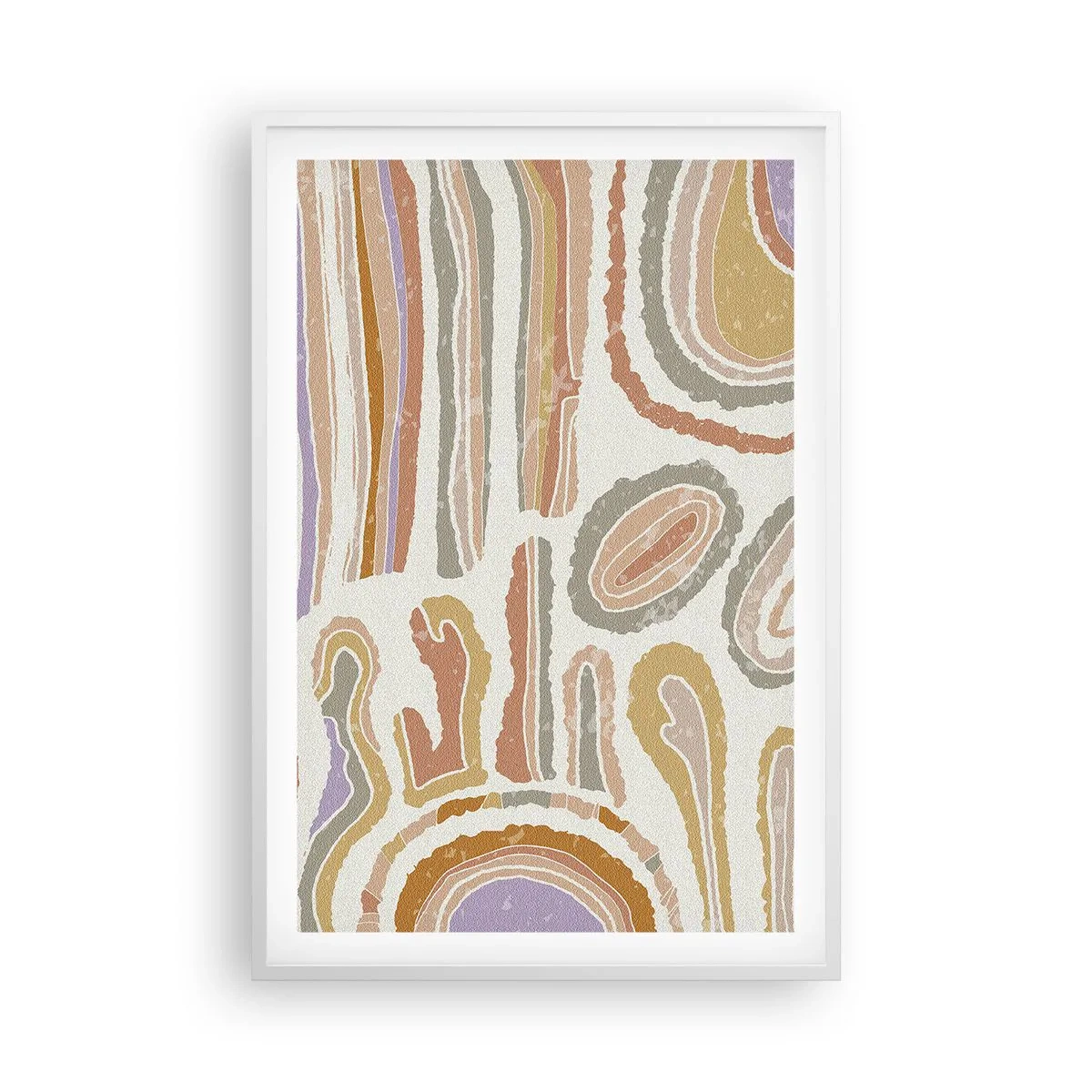Affisch i vit ram - Färgglada tvärsnitt - 61x91 cm