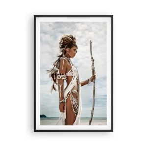 Affisch i svart ram - Tropikens drottning - 61x91 cm