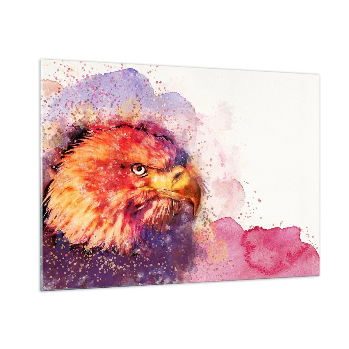 Glastavla - Bild på glas - Du vill inte vet vad jag tänker på - 100x70 cm