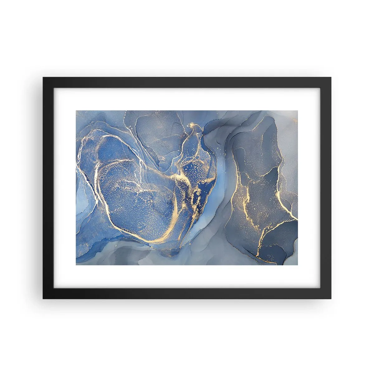 Affisch i svart ram - Gulddamm - 40x30 cm