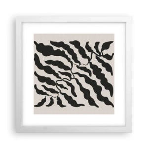 Affisch i vit ram - Kvadratens natur - 30x30 cm