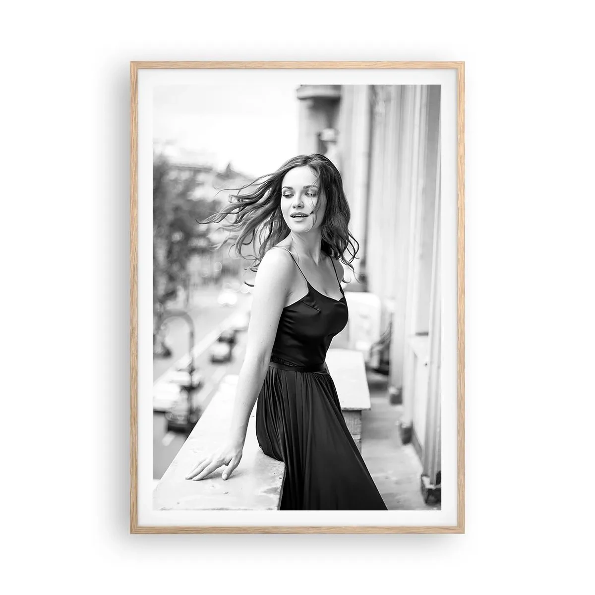 Affisch i ram av ljusek - Säkert en Parisbo - 70x100 cm