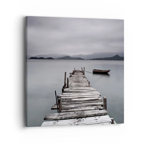 Canvastavla - Bild på duk - Imorgon kan du ge dig iväg - 40x40 cm