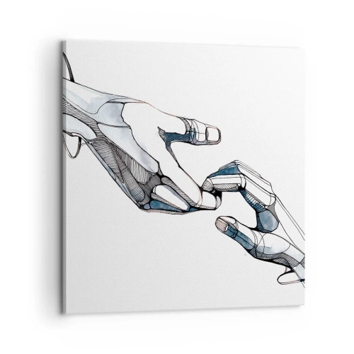 Canvastavla - Bild på duk - God gest - 60x60 cm