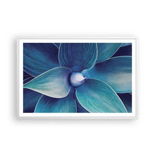 Affisch i vit ram - Blått från himlen - 91x61 cm