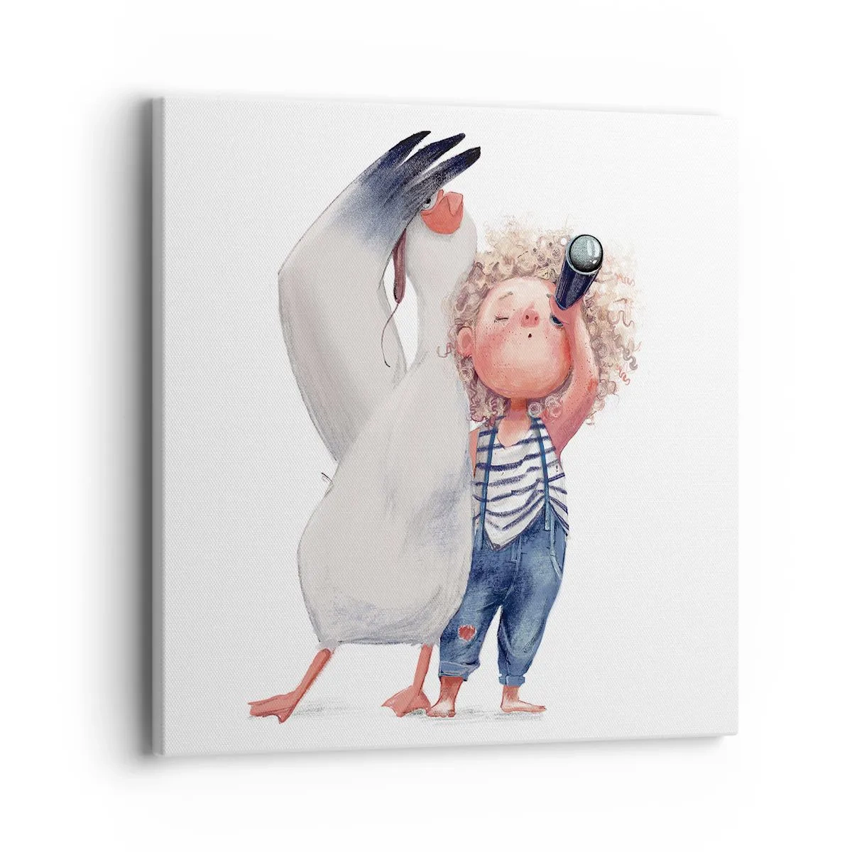 Canvastavla - Bild på duk - Stora resans plan - 40x40 cm