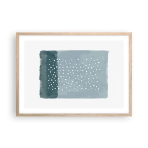 Affisch i ram av ljusek - Uppstådda ur det blåa - 70x50 cm