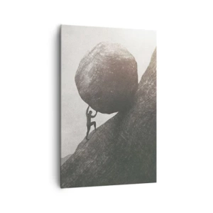 Canvastavla - Bild på duk - Jag tror i strid mot hoppet - 80x120 cm