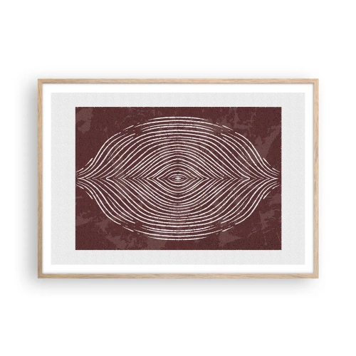 Affisch i ram av ljusek - Rymden talar - 100x70 cm