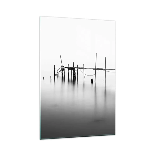 Glastavla - Bild på glas - Och om världen inte finns? - 80x120 cm