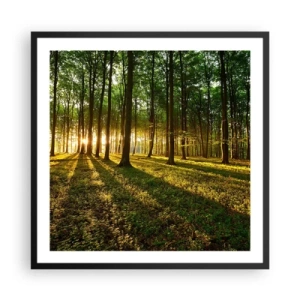 Affisch i svart ram - Fotografi av alla vårar - 60x60 cm