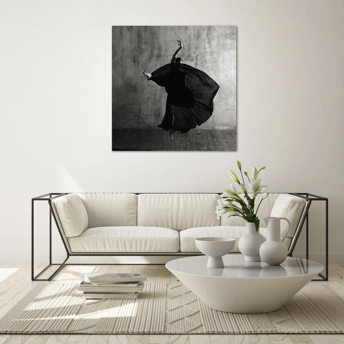 Glastavla - Bild på glas - Full av passion - 40x40 cm