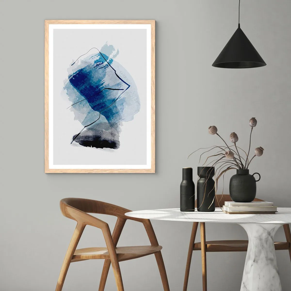 Affisch i ram av ljusek - Isberg - 40x50 cm