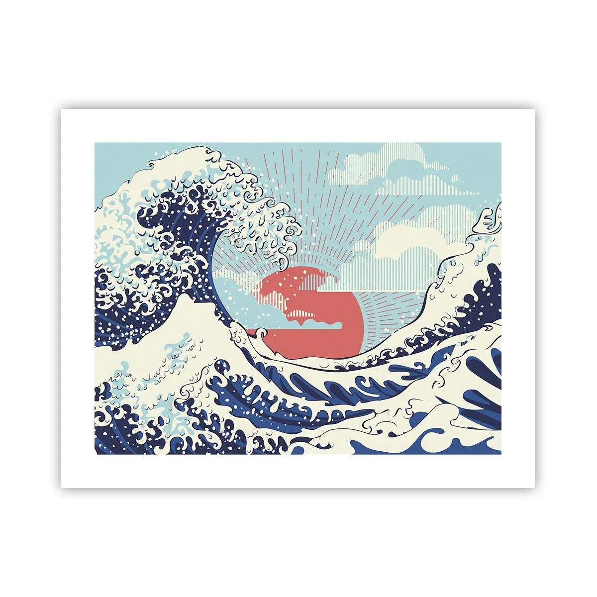 Affisch - Ur japanska inspirationer - 50x40 cm