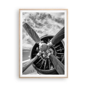 Affisch i ram av ljusek - Luftrummets härskare - 70x100 cm