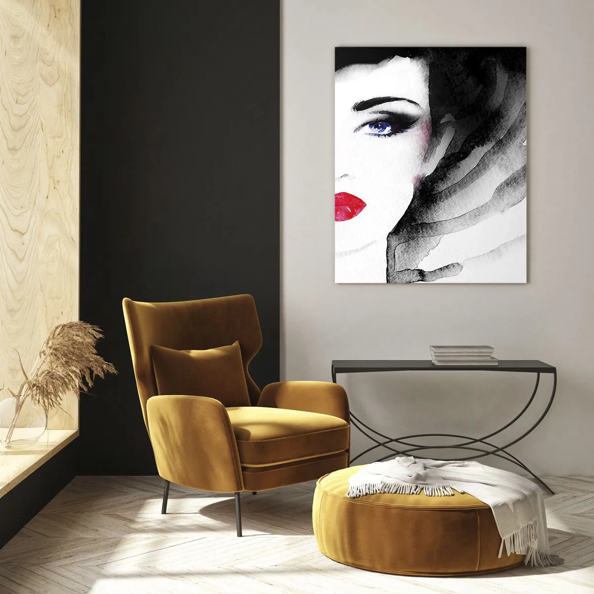 Glastavla - Bild på glas - Avvisar och kallar - 50x70 cm