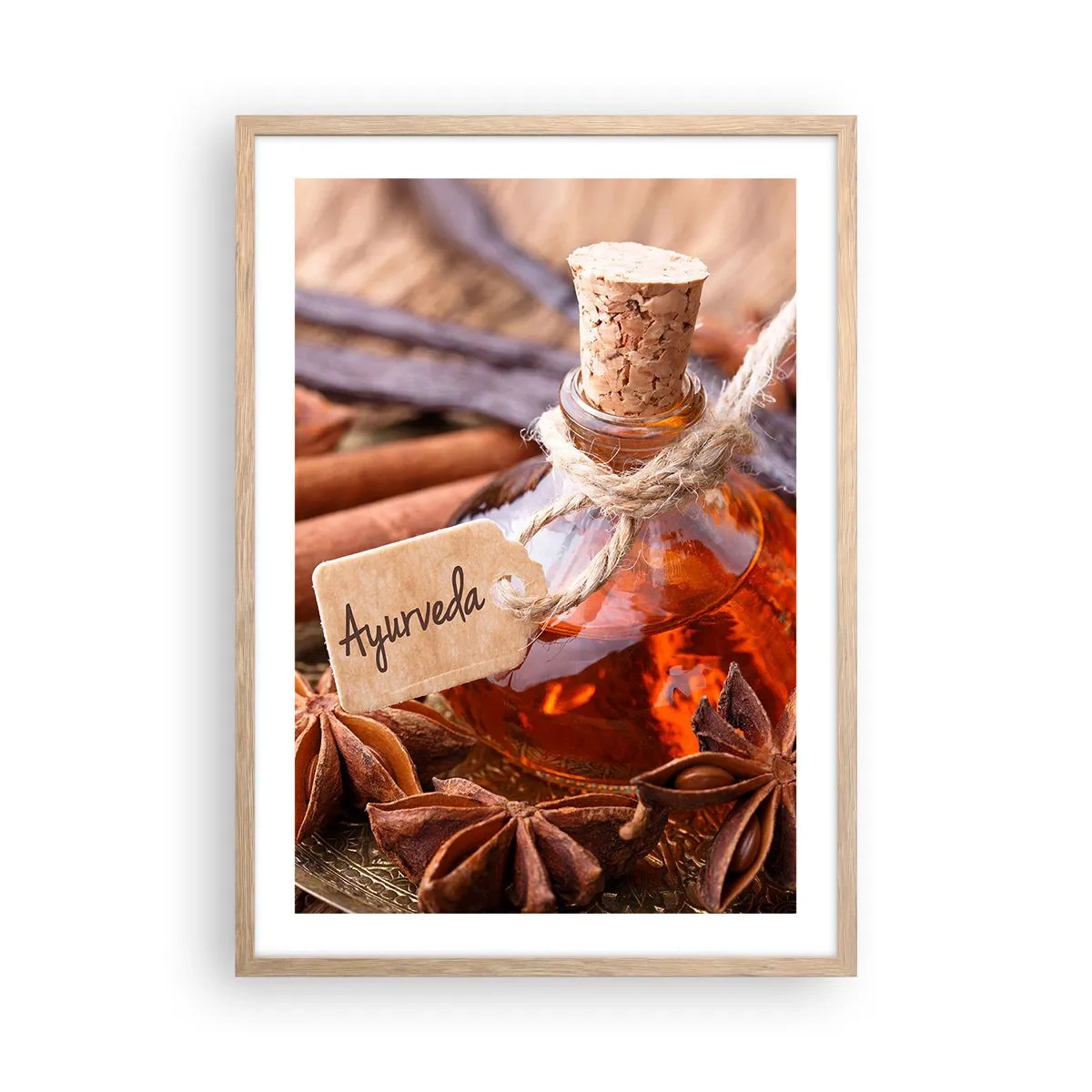 Affisch i ram av ljusek - Mot kroppens och själens enighet - 50x70 cm