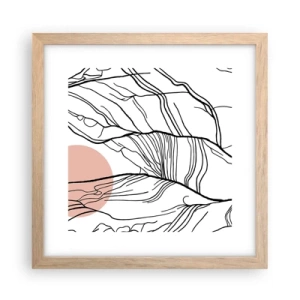 Affisch i ram av ljusek - I grenarnas nät - 30x30 cm