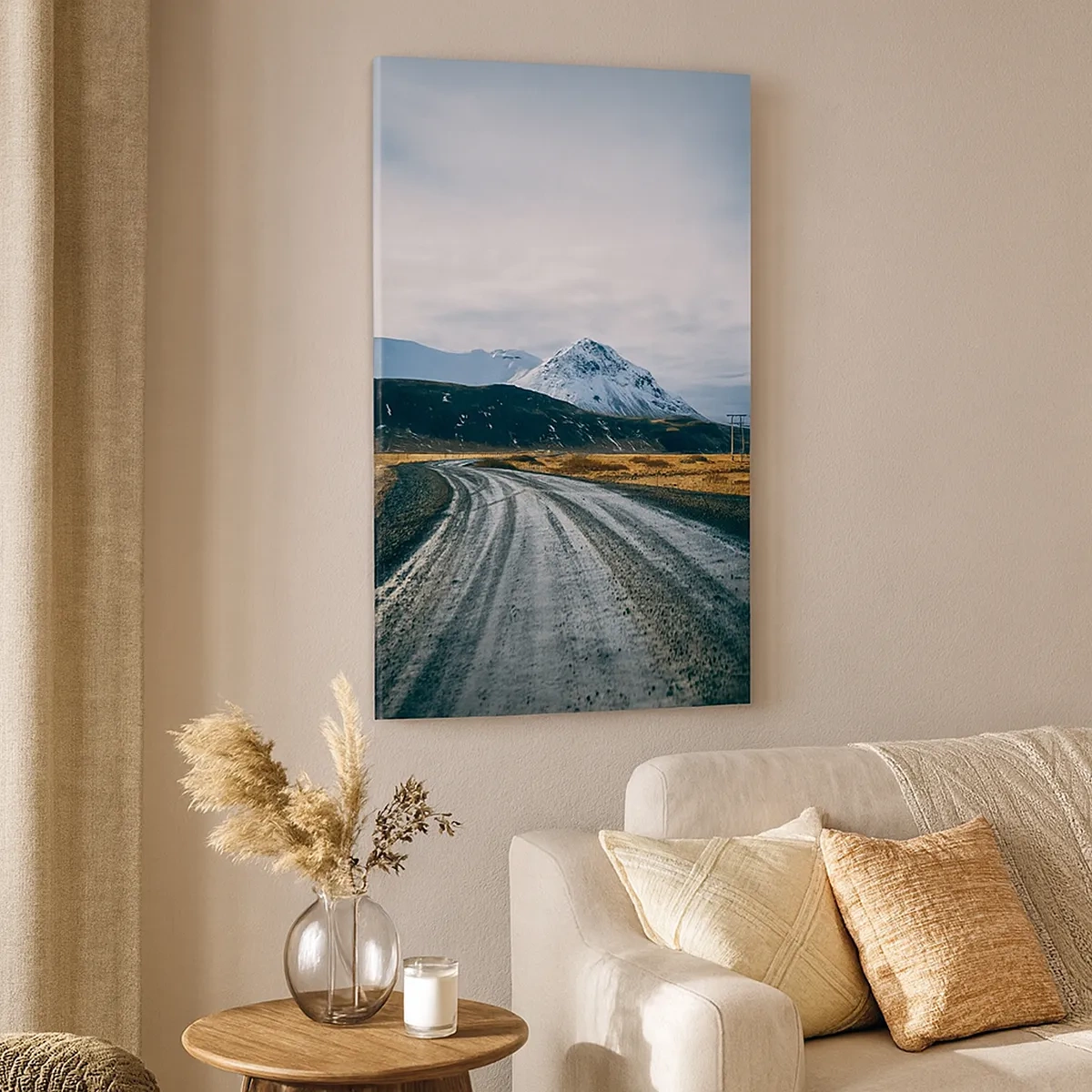 Canvastavla - Bild på duk - I isländsk stämning - 50x70 cm