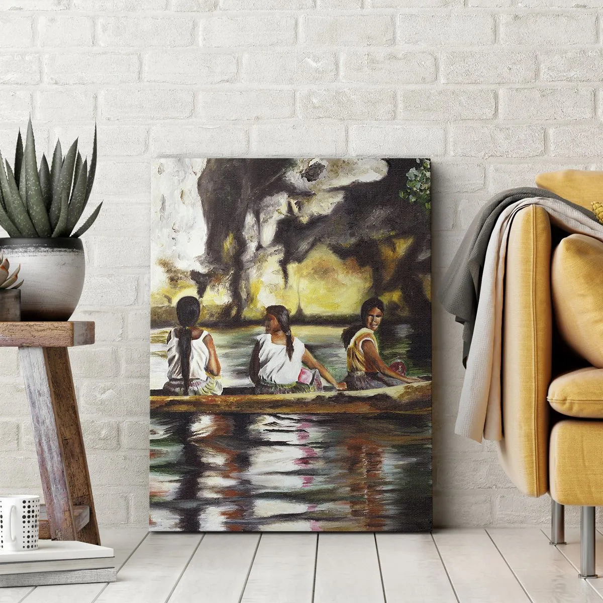 Canvastavla - Bild på duk - I polynesiskt paradis - 50x70 cm