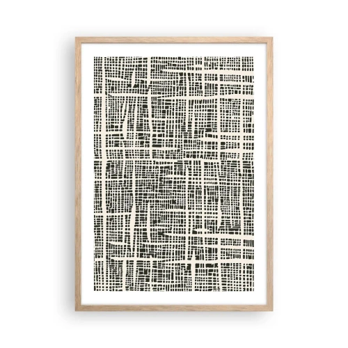 Affisch i ram av ljusek - Vävd komposition - 50x70 cm