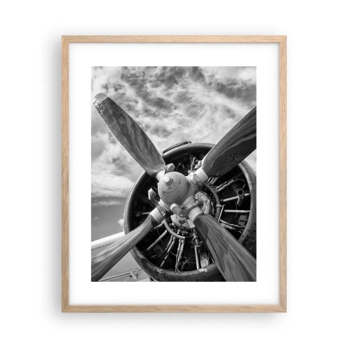 Affisch i ram av ljusek - Luftrummets härskare - 40x50 cm