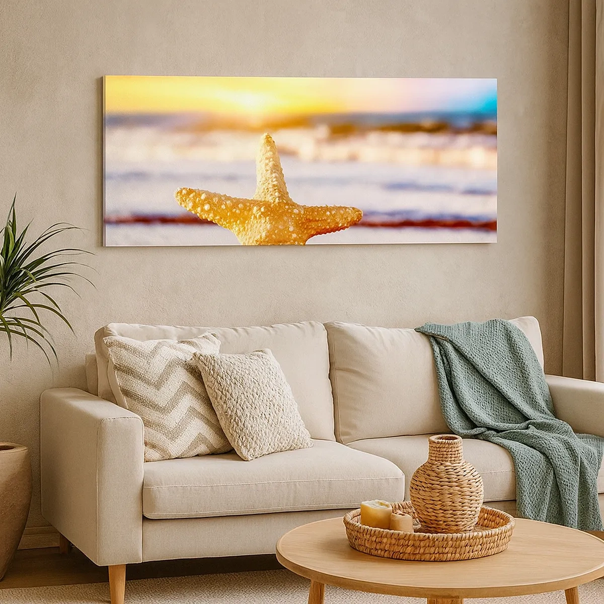 Canvastavla - Bild på duk - Havsgåva - 30x30 cm