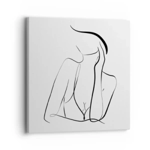 Canvastavla - Bild på duk - På drömvågen - 30x30 cm