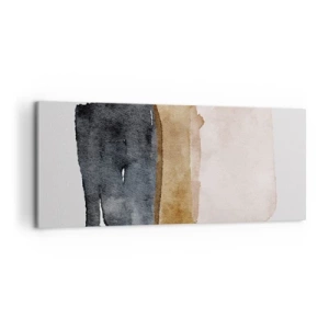Canvastavla - Bild på duk - Komposition av jordens färger - 120x50 cm