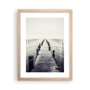 Affisch i ram av ljusek - Fördjupa dig i frid - 30x40 cm