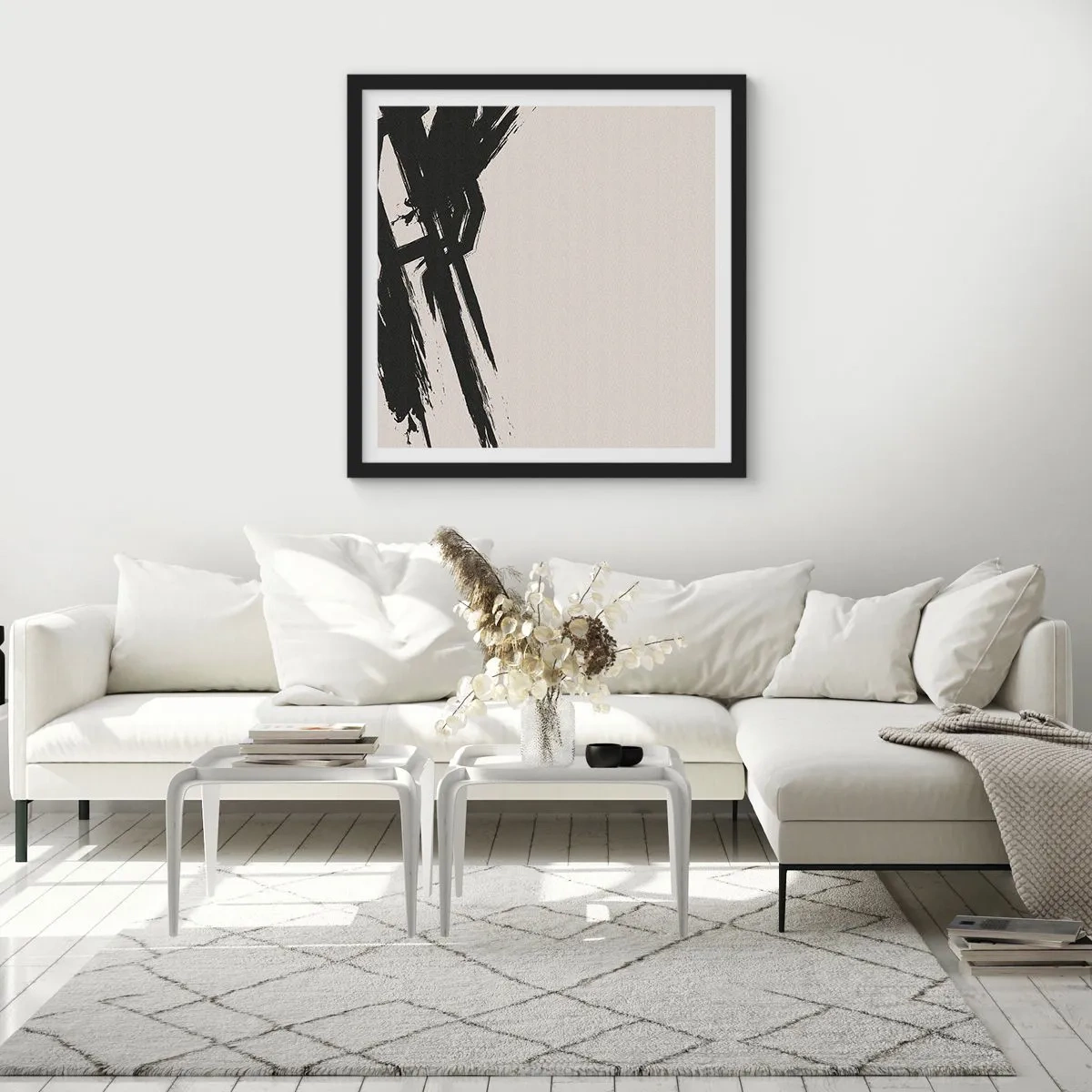 Affisch i svart ram - En ostoppbar rörelse - 60x60 cm