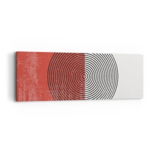 Canvastavla - Bild på duk - Mitt i prick - 90x30 cm