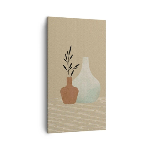 Canvastavla - Bild på duk - Vas och dess idé - 45x80 cm