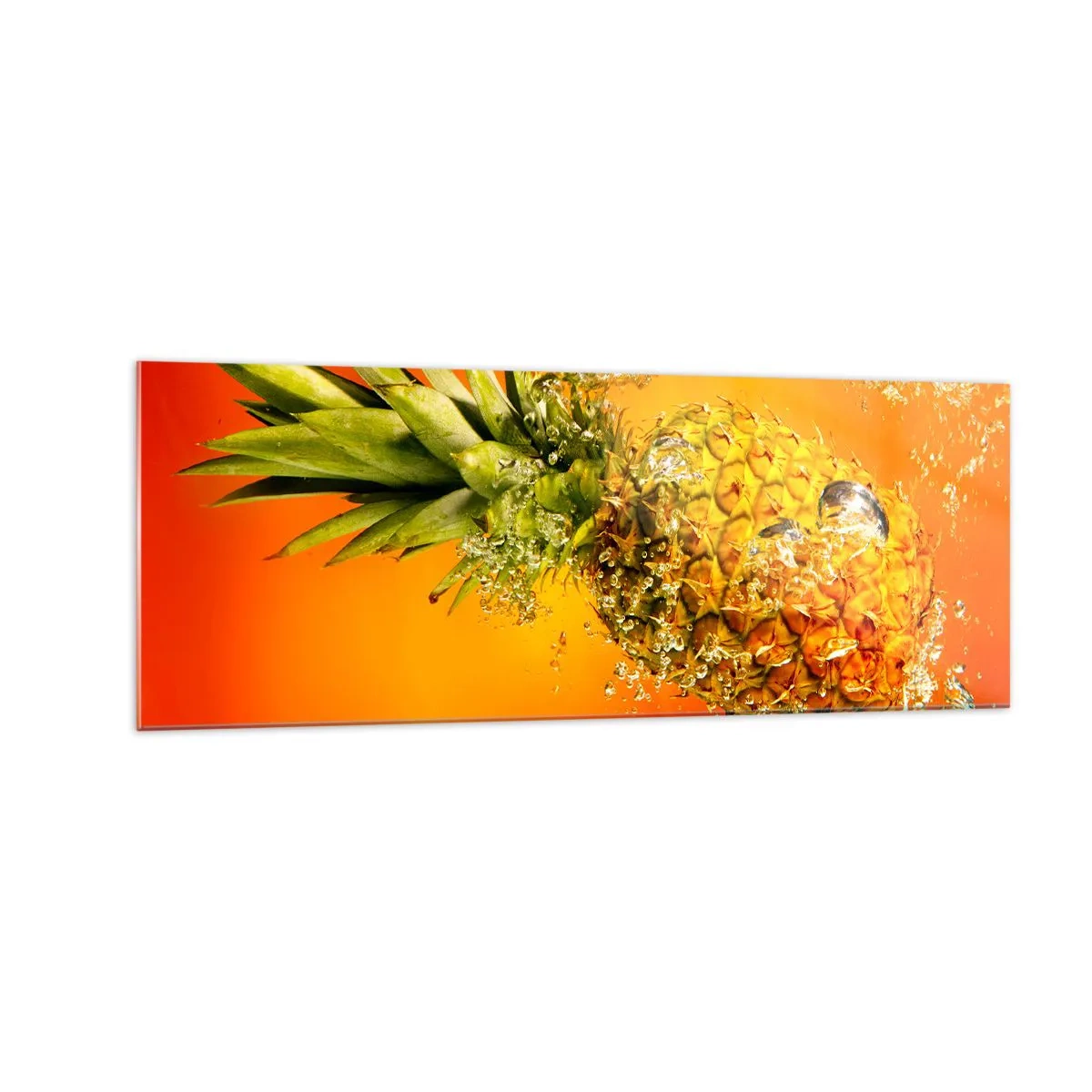 Glastavla - Bild på glas - Saftig tropisk fräschhet - 140x50 cm