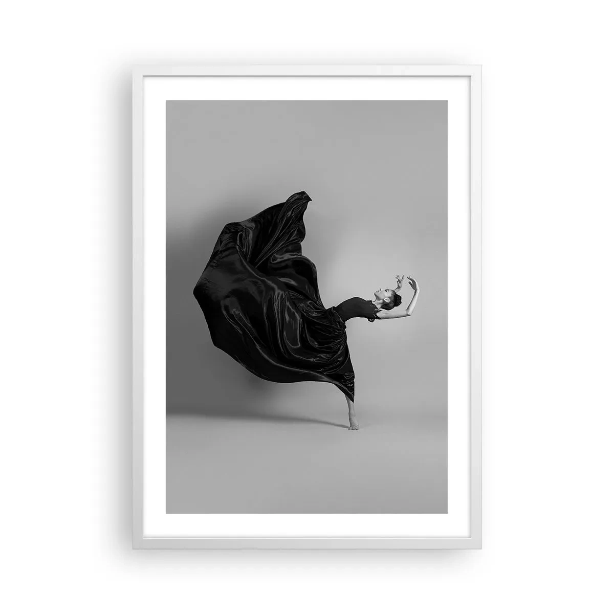 Affisch i vit ram - Bevingad av musiken - 50x70 cm