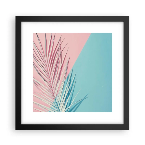 Affisch i svart ram - Tropisk impression - 30x30 cm
