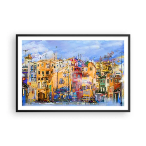 Affisch i svart ram - Vi är tillsammans - 91x61 cm