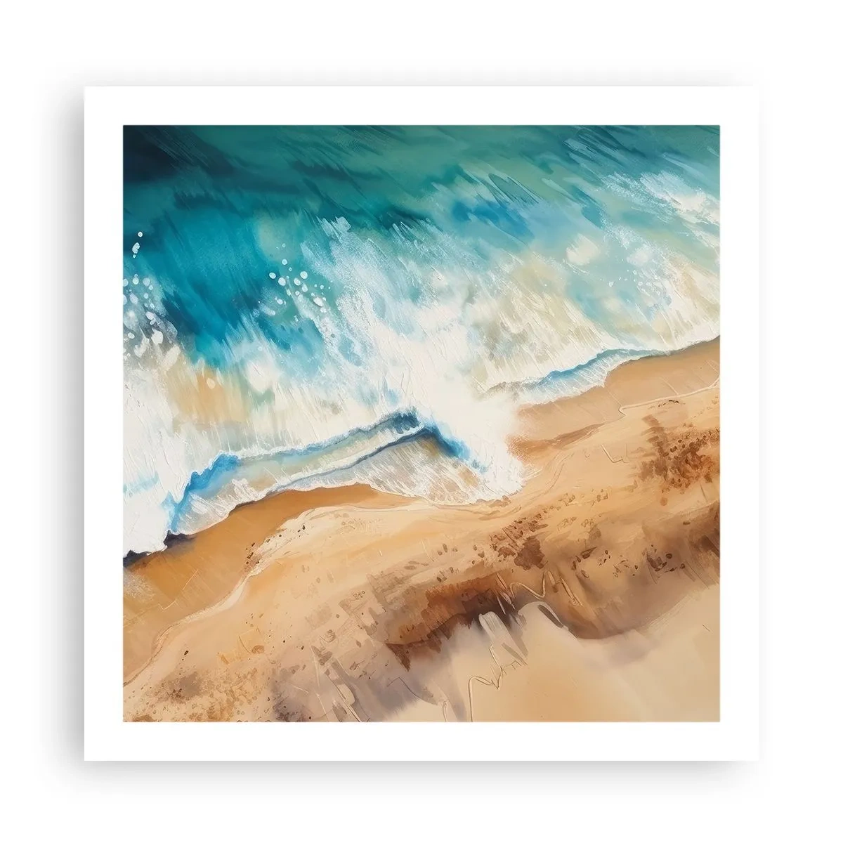 Affisch - Den återkommande vågen - 60x60 cm