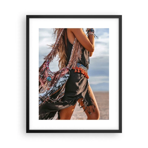 Affisch i svart ram - Shamanens flicka - 40x50 cm