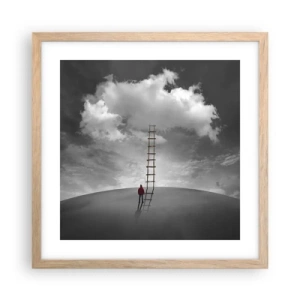 Affisch i ram av ljusek - Allt är möjligt - 40x40 cm