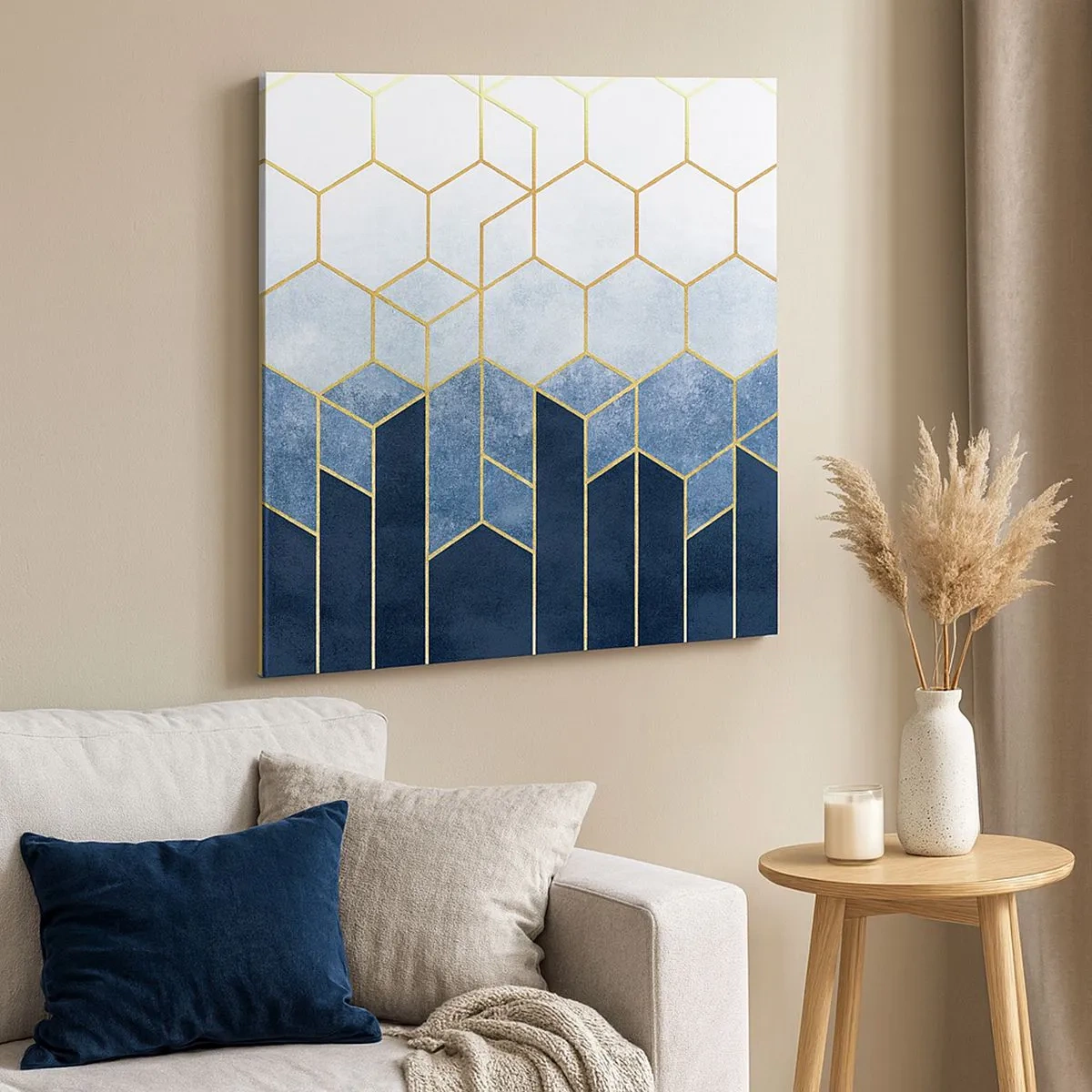 Canvastavla - Bild på duk - Komposition i synkoprytm - 30x30 cm