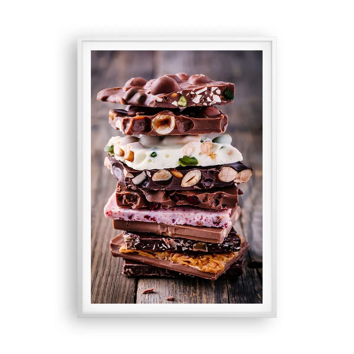 Affisch i vit ram - Härligt perspektiv - 70x100 cm