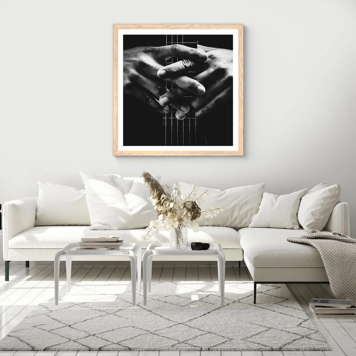 Affisch i ram av ljusek - Artistens bön - 50x50 cm