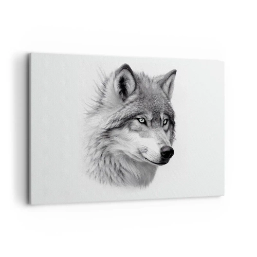 Canvastavla - Bild på duk - Alfa - utan tvekan - 120x80 cm