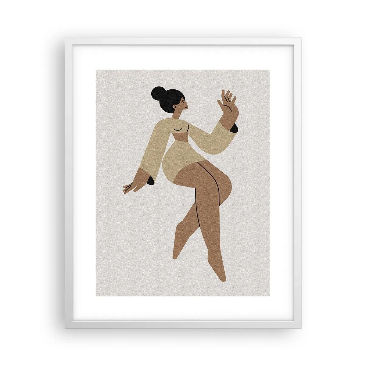 Affisch i vit ram - Form av stil - 40x50 cm