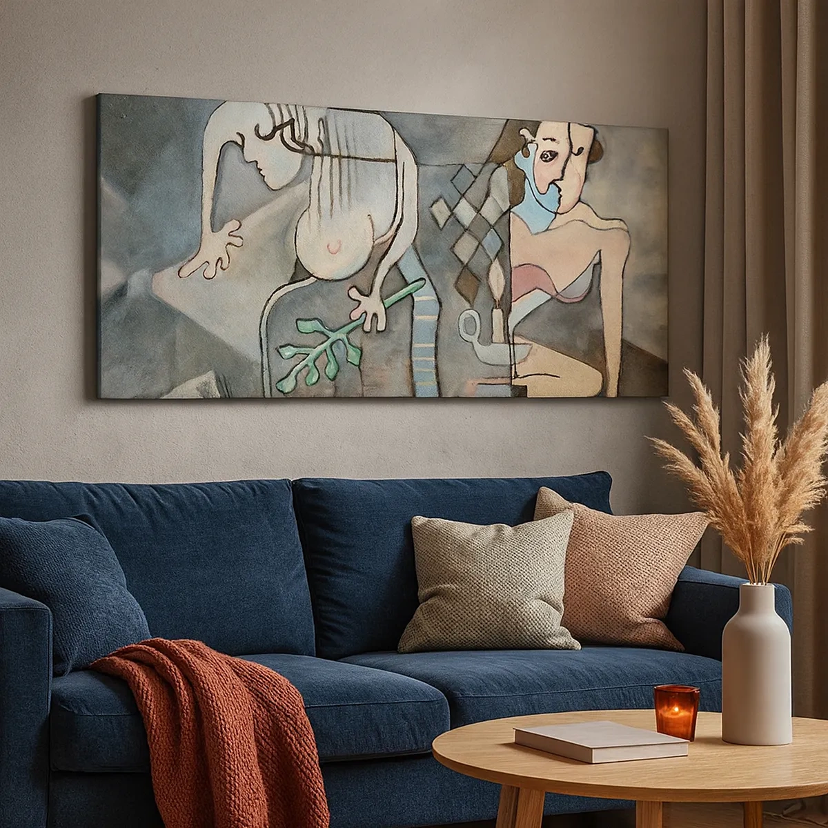 Canvastavla - Bild på duk - Själens och materias mosaik - 30x30 cm