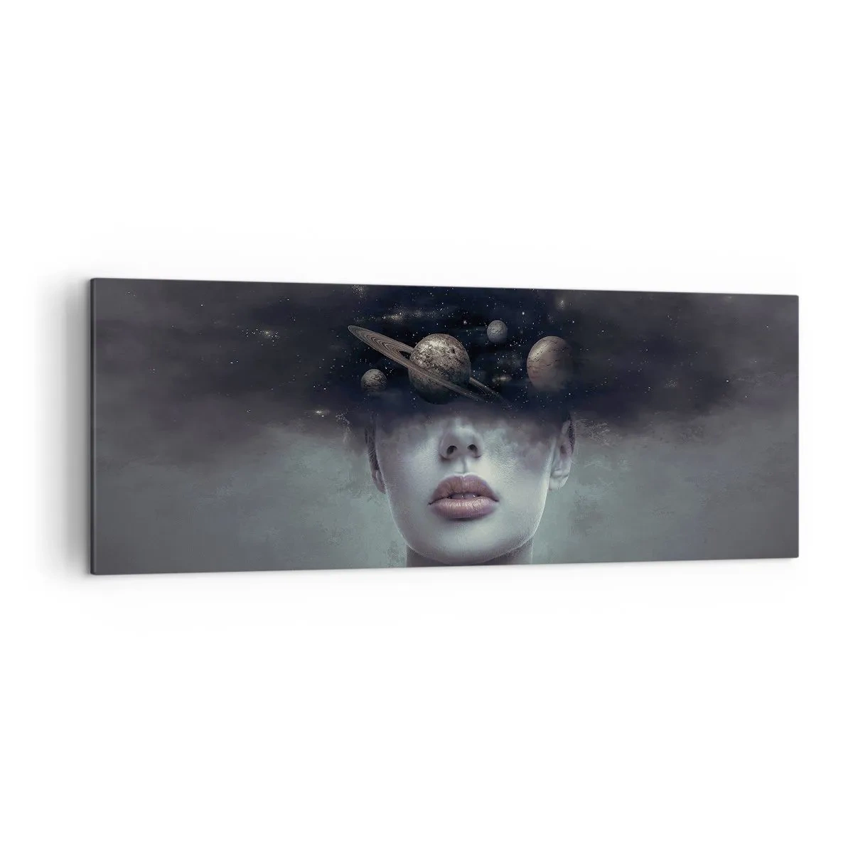 Canvastavla - Bild på duk - Och planeterna blir galna... - 140x50 cm